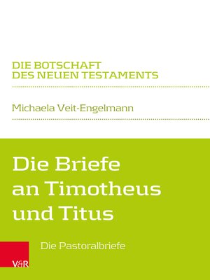 cover image of Die Briefe an Timotheus und Titus